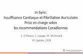 In-Sync: InsuffisanceCardiaqueet Fibrillation Auriculaire ......Digitalepour le contrôlede la FC enFA We recommend the additional use of digoxin in patients with HFrEFand chronic