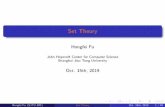 @汥瑀瑯步渠 Set Theoryjhc.sjtu.edu.cn/~hongfeifu/lecture7.pdf · 2019-10-15 · Herbert B. Enderton,Elements of Set Theory[E] Hongfei Fu (SJTU JHC) Set Theory Oct. 15th, 2019