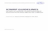 ICNIRP GUIDELINES · 2014-02-11 · ing between 532 and 910 nm (visible and near-infrared radiation). Examples are laser pointers, projectors, dis-tance measurement devices (range