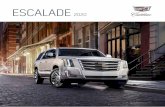 ESCALADE - cadillac.com.mx · Sensor detector de peatones Alerta de tráﬁco ... Consulta cobertura y restricciones en el manual de propietario Cadillac; 4) Servicios de Mantenimiento