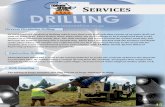 SERVICES - TORQUE AFRICA · Air•Core•Drilling• • AIR•CORE•DRILLING•is•a•well-known•and•widely•used•method•when•it•comes•to•soft•rock•and•soil•