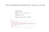 THE DAMPED HARMONIC OSCILLATORsites.science.oregonstate.edu/~tatej/COURSES/ph421/lectures/L6.pdf · Natural motion of damped harmonic oscillator! Need a model for this. Try restoring