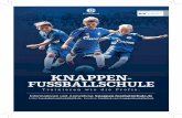 KNAPPEN- FUSSBALLSCHULE · • einstündiges Training der Knappen-Fußballschule • Arena-Tour • Schalke Museum • Besuch von unserem Maskottchen Erwin • ein Geschenk für alle