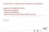 Leadership in Enabling and Industrial Technologies Appels LEIT …€¦ · Materials for building envelope (I) 2. Adaptable envelopes integrated in building refurbishment projects
