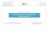EXCHANGE LEARNING RESOURCES · The exchange learning resources site is a website that allows students to exchange Educational resources such as books and others, the site allows students