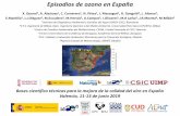 Episodios de ozono en España 40 3 20 µgO · 2019-06-17 · • Alquenos • Carbonilos (aldehídos y cetonas) • HAP • Alcoholes • Peróxidos orgánicos • COVs halogenados.