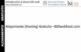 Introducción al desarrollo web  ORIA O ... · ORIA Introducción al desarrollo web  O Alojamiento (Hosting) Gratuito –000webhost.com