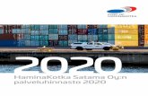 HaminaKotka Satama Oy:n palveluhinnasto 2020 · • aluksen miehistön jäsenet tai vastaavat, joiden matka liittyy toimen hoitamiseen (siirtomiehistö) 2.3 Viivästyneiden maksujen