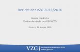 Bericht der VZG 2015/2016 - GBV...Lokalsysteme (OUM, OUF, OAI, tägliche Abzüge) • Analyse der Auswirkungen auf die technische Infrastruktur, die Fernleihsysteme, die aktuellen