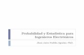 Probabilidad y Estadística para Ingenieros Electrónicosjpadilla.docentes.upbbga.edu.co/Estadistica/1... · 2018-01-25 · infinitas de variables aleatorias Dinámica en tiempo,