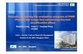 Periodic remaining life evaluation program of PWR …...Periodic remaining life evaluation program of PWR Pressurizer surge line concerning thermal stratification effect Oct 2007,