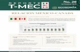 No. 20 REPORTE T-MEC - gob.mx€¦ · REPORTE SUBSECRETARÍA DE COMERCIO EXTERIOR 2 No. 20 · 29 Octubre 2019 II. Inversión Extranjera Directa (IED) de Canadá en México En el periodo