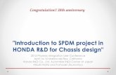 'Introduction of the SPDM project in HONDA R&D Chassis area' · • Easy implementation of in-house tool • Easy implementation of various tools ... Design Test / Simulation Manufacturing