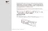 YASKAWA AC Drive 1000-Series Option Motor Encoder …2 YASKAWA ELECTRIC TOBP C730600 52C 1000-Series Option PG-E3 Installation Manual 1 Preface and Safety 1 Preface and Safety Yaskawa