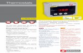 Thermostats - Sodalec€¦ · Termostatos electrónicos SODALEC : precisión, fiabilidad, longevidad Les thermostats électroniques de SODALEC apportent une réponse aux éleveurs
