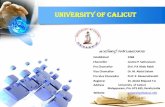 U NI VERSITY O F C A L ICUT · 2015-04-30 · U NI VERSITY O F C A L ICUT Address Website universityofcalicut.info Established University of Calicut Malappuram, Pin: 673 635, Kerala,India