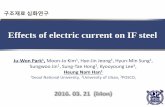 Effects of electric current on IF steelocw.snu.ac.kr/sites/default/files/NOTE/03. Effects of... · 2018-04-06 · Theories, Methods and Numerical Technology of Sheet Metal Cold and