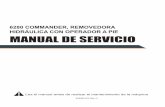 6280 COMMANDER, REMOVEDORA HIDRÁULICA CON … · 2019-08-20 · Lea el manual antes de realizar el mantenimiento de la máquina 402963 (6 Rev G ... 6280-COM-15XXXX 230V / 50 Hz 8A