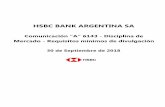 HSBC BANK ARGENTINA SA · HSBC Bank Argentina SA Disciplina de Mercado 3 Sección 1. Ámbito de aplicación Información cualitativa 1. Denominación Social HSBC Bank Argentina S.A.