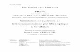 Simulation de systèmes de télécommunications par fibre optique …aurore.unilim.fr/.../blobholder:0/2003LIMO0021.pdf · 5 Résumé Simulations de systèmes de télécommunications