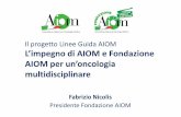 Il progetto Linee Guida AIOM L’impegno di AIOM e ...media.aiom.it/userfiles/files/doc/LG/formazione_pazienti/...Art. 8 Consiglio di Amministrazione Il Consiglio di Amministrazione