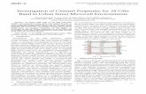 Investigation of Channel Properties for 28 GHz Band in Urban Street Microcell … · 2018-10-19 · Investigation of Channel Properties for 28 GHz Band in Urban Street Microcell Environments