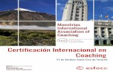 Certificación Internacional en Coaching · Coaching) y PEL (Psicólogos en Londres), y adaptado a las 11 Competencias ICF el cual acredita a cada participante como Coach Internacional