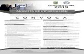 Poster convocatorias Analista de informaciónfiscalia.puebla.gob.mx/images/documents/... · Cartilla del Servicio Militar liberada. (1 copia) ... fotografía reciente y ﬁrma autógrafa