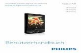 Benutzerhandbuch - Philips · DE 7 2 Ihr neuer Player Lieferumfang Überprüfen Sie, ob Sie die folgenden Artikel erhalten haben: Player Kopfhörer USB-Kabel Kurzanleitung Informationsblatt