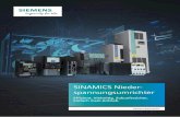 SINAMICS Nieder- spannungsumrichter · 2018-09-24 · SINAMICS G120D SINAMICS S210 SINAMICS S120 Verarbeiten SINAMICS ist die ideale Lösung für durchlaufende Prozesse mit hoher