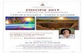 ETHIOPIE 2019 - Oasis Voyages...OASIS VOYAGES – ETHIOPIE 2019 avec Rosanna NARDUCCI 1 / 23 ETHIOPIE 2019 5ème PORTAIL DE SOLARISATION L’ARCHE D’ALLIANCE - VORTEX D’ABYSSINIE