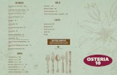 osteria10.comosteria10.com/img/project/menu.pdf · 2019-04-04 · Rodajaî de jitomate con rebanadas de mozzarella fresca, olio y reducción de balsámico. Spaghetti all'arrabbiata