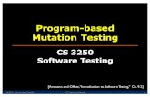 Program-based Mutation Testingup3f/cs3250/slides/Lec36-syntax-source.pdf · Testing Grammar-Based Testing Program-based Integration Model-Based Input-Based • Compiler testing •
