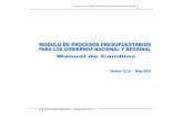 MODULO DE PROCESOS PRESUPUESTARIOS (MPP)€¦ · MODULO DE PROCESOS PRESUPUESTARIOS (MPP) 6 Manual de Cambios - Versión 10.3.0 3.1 SALDOS DE LA PROGRAMACION a. En el campo Por Programar