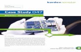 Case Study 047 03 - Kardex Remstar · Un total de 12 unidades Megamat RS de Kardex Remstar ayudan a organizar la logística de grupos de ensamblaje de rollos SMD reel logistics y