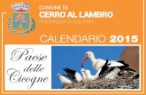 CALENDARIO 2015 - Cerro al Lambro · COMUNE DI CERRO AL LAMBRO Cari Concittadini, come ogni anno, l’Amministrazione Comunale regala alle famiglie il Calendario della raccolta differenziata: