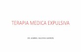 TERAPIA MEDICA EXPULSIVA - sbu-filial-cbba.comsbu-filial-cbba.com/Archivos/EE-AA_TERAPIA MEDICA EXPULSIVA Dr.Valdivia.pdf•Los efectos beneficiosos de los medicamentos, se atribuyen