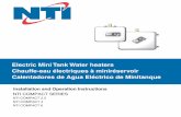 Electric Mini Tank Water heaters Chauffe-eau électriques à … · 2018-10-31 · Installation and Operation Instructions NTI COMPACT SERIES NTI COMPACT 2.5 NTI COMPACT 4 NTI COMPACT
