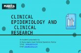 Clinical Epidemiology and Clinical Research – Pubrica