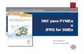 NIIF para PYMEs o IFRS for SMEs ... (llamandolas â€œNIIF como aprobadas en el paأ­s XXâ€‌) IASB no gusta