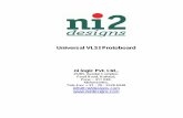 Universal VLSI Protoboard - ni2designs · _____ Universal VLSI Protoboard ni logic Pvt. Ltd., Pune_____ 6 1.b Product Information The Universal VLSI Protoboardis a low cost universal