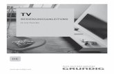 BEDIENUNGSANLEITUNG - NUREG GmbH€¦ · 2INHAL 5 ÜberIhrFernsehgerät 7 Mit Ihrem Fernsehgerät können Sie digitale Fernsehprogramme über DVB-S, DVB-T und DVB-C sowie analoge