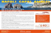 NAPOLI CAPRI AMALFI - Polaris Viaggi€¦ · NAPOLI CAPRI AMALFI da € 640,00 Il prezzo è confermato per prenotazioni 30 giorni prima della partenza con € 100 d’anticipo (*)