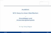 Ausblick: NTC Easy-to-clean Oberflächen Grundlagen und ...€¦ · 24.11.2016 NTC Nano Tech Coatings GmbH Seite 14 Weitere Eigenschaften: • Permanente Anti-Graffiti-Eigenschaften