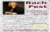 Bach Fest€¦ · Sonate e-moll BWV 1034 Für Flöte und Basso continuo Adagio ma non troppo – Allegro – Andante – Allegro Präludium Es-Dur BWV 998 für Laute solo Sonate Es-Dur