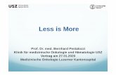 Less is More - luks.ch · Less is More. Bernhard Pestalozzi, MOH USZ, LUKS 27.1.2020 Mies van der Rohe, Architekt der Moderne 1886 (Aachen) – 1969 (Chicago) Less is more - smarter