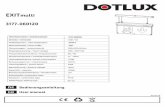 EXITmulti - Dotlux · 3177-060120 DE Bedienungsanleitung GB User manual 05/2018 dimmbar / dimmable nein / no Farbtemperatur / color temperature 6000 K Abstrahlwinkel / beam angle