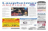 Jeden Mittwoch kostenlos in 21.270 Haushalten Mittwoch, 23 ...€¦ · Laupheimer ANZEIGER Die Wochenzeitung der Schwäbischen Zeitung für Laupheim und Umgebung Anzeigen-Annahme: