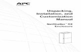 Unpacking, Installation, and Customization Manual de in… · NetShelter SX Enclosure — Unpacking, Installation, and Customization Manual 13 Securing the Enclosure To secure the