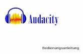 Audacity 2.03 Bedienungsanleitung DE Audacity.pdf · 2. Verbinden Sie Ihren Plattenspieler mit einer Netzsteckdose und verwenden Sie ausschließlich das mitgelieferte USB-Kabel (bzw.